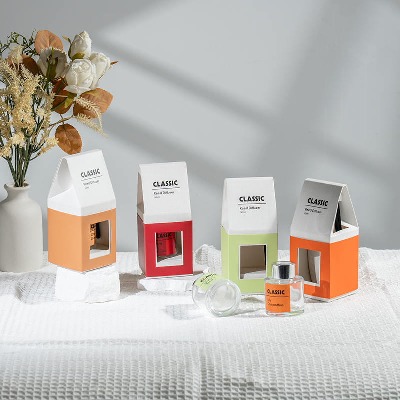 Diffusore a bastoncino classico in bottiglia di vetro tondo da 50 ml