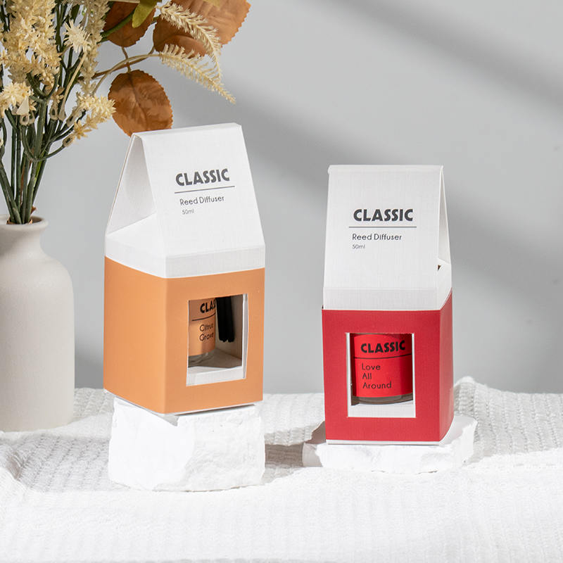 Diffusore a bastoncino classico in bottiglia di vetro tondo da 50 ml