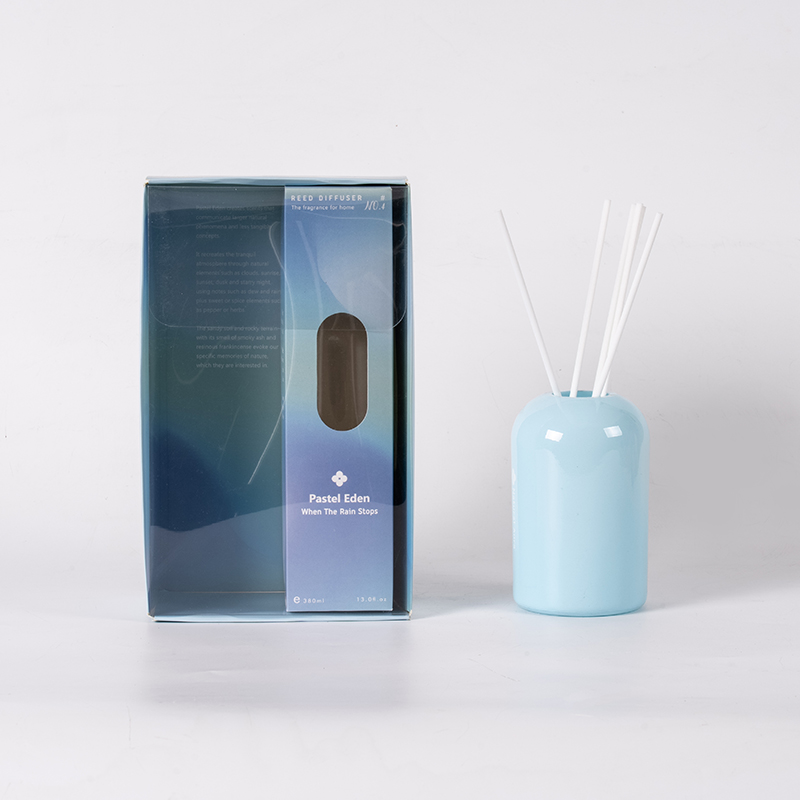 Diffusore a lamella rotondo in vetro trasparente ad alta volatilità, aromaterapia per lo styling di grande volume