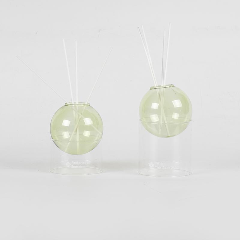 Base in vetro trasparente, diffusore per aromaterapia con diffusore a lamella in vetro