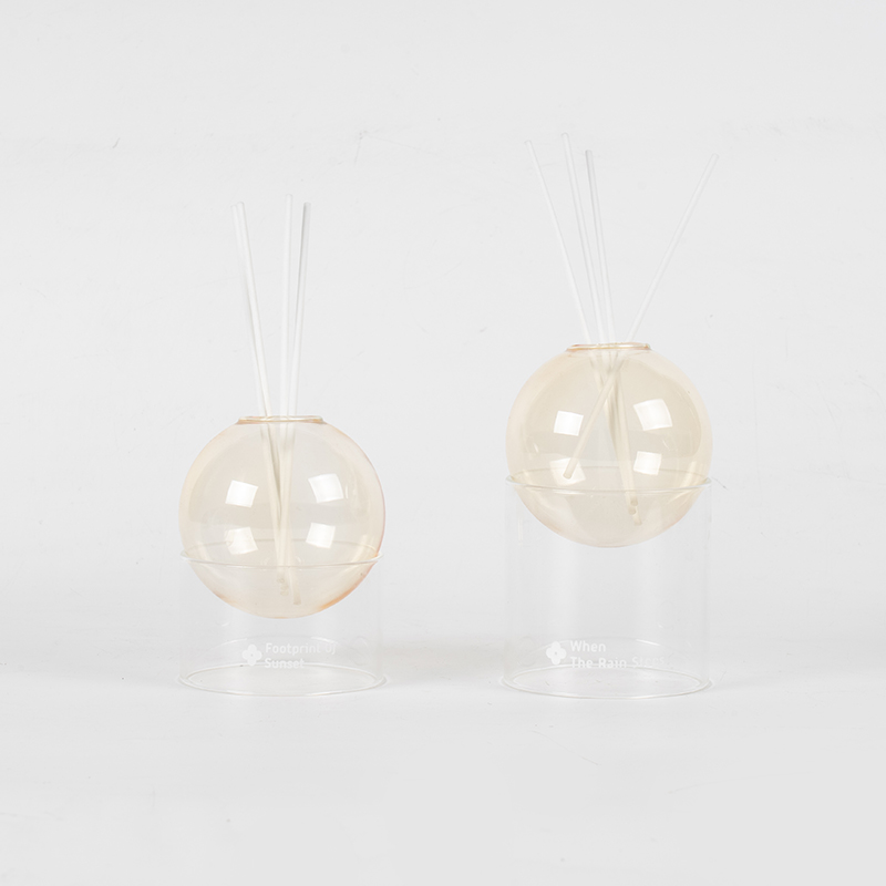 Base in vetro trasparente, diffusore per aromaterapia con diffusore a lamella in vetro