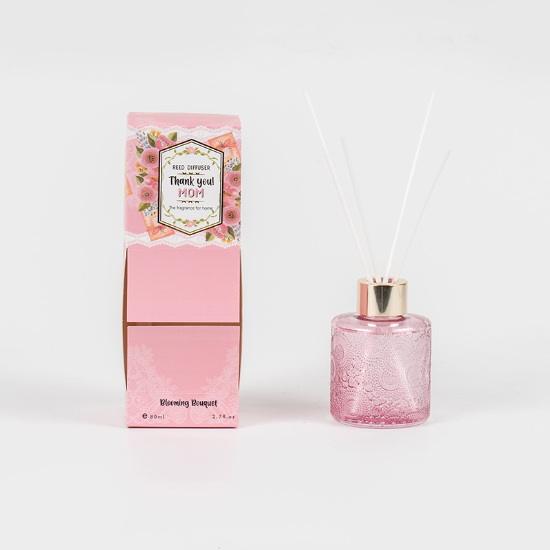 Festa della mamma Elegante diffusore a bastoncini in bottiglia di vetro -Produttore di fragranze per la casa