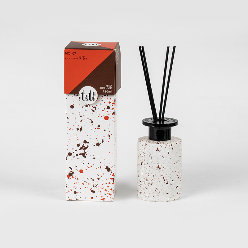 Fabbrica di fragranze per la casa con diffusore a bastoncino classico rotondo in vetro alto