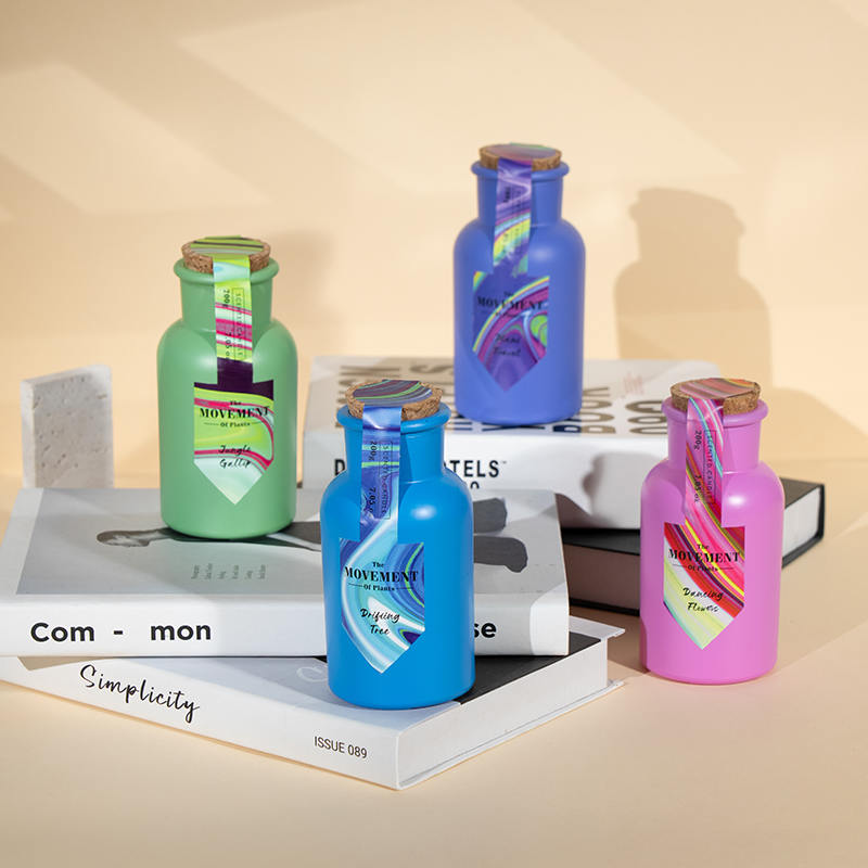 Produzione di diffusori a bastoncini profumati a bottiglia rotonda