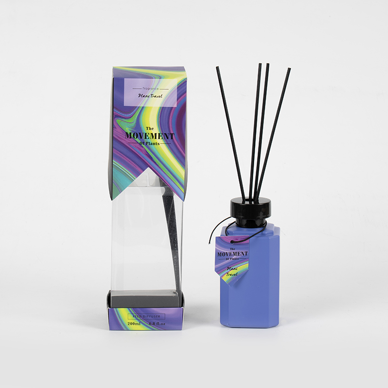 Diffusore a bastoncino in bottiglia di vetro quadrato-Produttore di fragranze per la casa