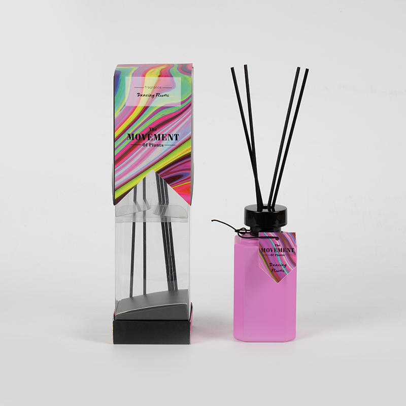 Diffusore a bastoncino in bottiglia di vetro quadrato-Produttore di fragranze per la casa