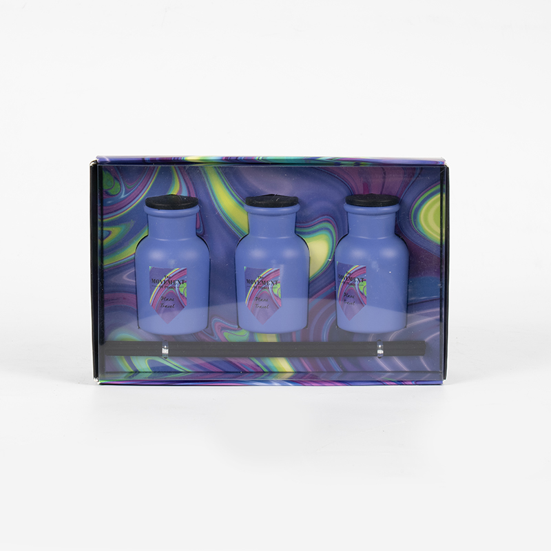 Diffusore a bastoncini profumato a bottiglia rotonda piccola Produttore di set di aromi per la casa da 3 pezzi